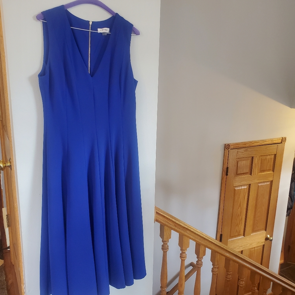 Calvin Klein Cocktail Dress in a royal blue size 10